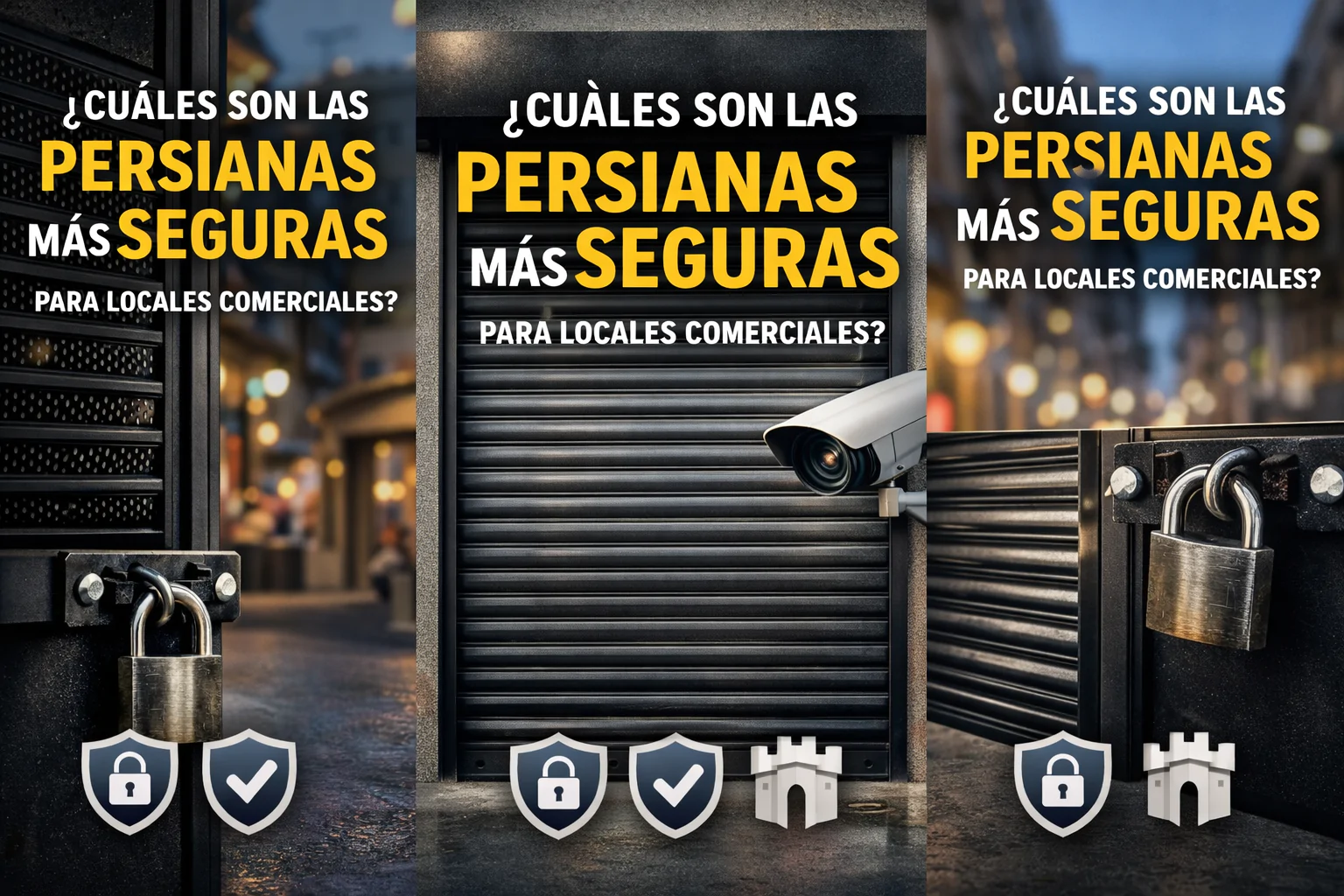 Cuales son las persianas mas seguras para locales comerciales - &iquest;Cu&aacute;les son las persianas m&aacute;s seguras para locales comerciales en Barcelona?